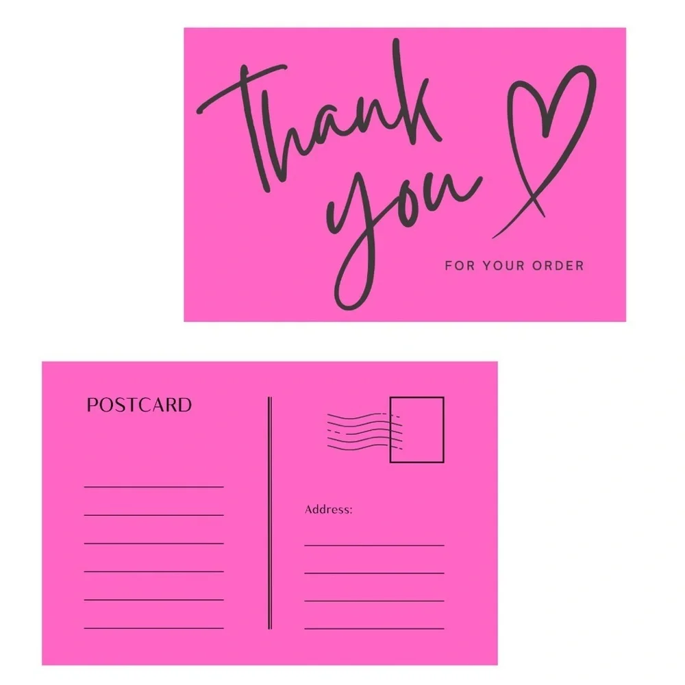 Set of 10 Thank You Postcard